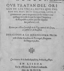 Commentarios reales(1609) document 439428