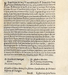 Obras del venerable y mistico Dotor F. Joan de la Cruz,(1629) document 442942