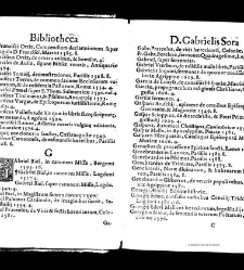 Bibliotheca doctoris Gabrielis Sora... - - : incipiens a cognominibus auctorum frequ¯eter citari solitis, interdum à nominibus quandoq à fedibus materiarum, ordine alphabetico congesta... martij 1618(1618) document 543261