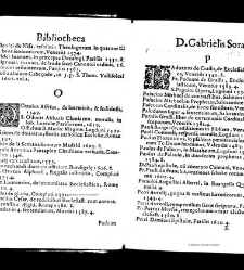 Bibliotheca doctoris Gabrielis Sora... - - : incipiens a cognominibus auctorum frequ¯eter citari solitis, interdum à nominibus quandoq à fedibus materiarum, ordine alphabetico congesta... martij 1618(1618) document 543269