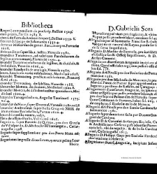 Bibliotheca doctoris Gabrielis Sora... - - : incipiens a cognominibus auctorum frequ¯eter citari solitis, interdum à nominibus quandoq à fedibus materiarum, ordine alphabetico congesta... martij 1618(1618) document 543276