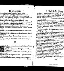 Bibliotheca doctoris Gabrielis Sora... - - : incipiens a cognominibus auctorum frequ¯eter citari solitis, interdum à nominibus quandoq à fedibus materiarum, ordine alphabetico congesta... martij 1618(1618) document 543282