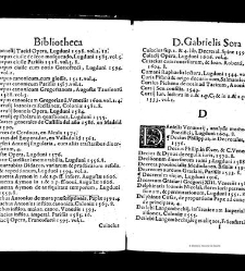 Bibliotheca doctoris Gabrielis Sora... - - : incipiens a cognominibus auctorum frequ¯eter citari solitis, interdum à nominibus quandoq à fedibus materiarum, ordine alphabetico congesta... martij 1618(1618) document 543285