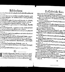 Bibliotheca doctoris Gabrielis Sora... - - : incipiens a cognominibus auctorum frequ¯eter citari solitis, interdum à nominibus quandoq à fedibus materiarum, ordine alphabetico congesta... martij 1618(1618) document 543289