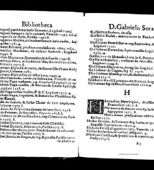 Bibliotheca doctoris Gabrielis Sora... - - : incipiens a cognominibus auctorum frequ¯eter citari solitis, interdum à nominibus quandoq à fedibus materiarum, ordine alphabetico congesta... martij 1618(1618) document 543291