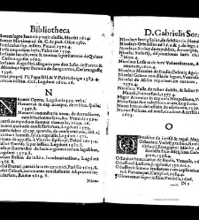 Bibliotheca doctoris Gabrielis Sora... - - : incipiens a cognominibus auctorum frequ¯eter citari solitis, interdum à nominibus quandoq à fedibus materiarum, ordine alphabetico congesta... martij 1618(1618) document 543302