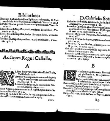 Bibliotheca doctoris Gabrielis Sora... - - : incipiens a cognominibus auctorum frequ¯eter citari solitis, interdum à nominibus quandoq à fedibus materiarum, ordine alphabetico congesta... martij 1618(1618) document 543314