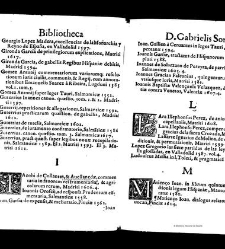 Bibliotheca doctoris Gabrielis Sora... - - : incipiens a cognominibus auctorum frequ¯eter citari solitis, interdum à nominibus quandoq à fedibus materiarum, ordine alphabetico congesta... martij 1618(1618) document 543316