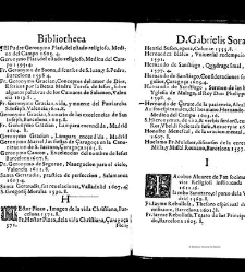 Bibliotheca doctoris Gabrielis Sora... - - : incipiens a cognominibus auctorum frequ¯eter citari solitis, interdum à nominibus quandoq à fedibus materiarum, ordine alphabetico congesta... martij 1618(1618) document 543371