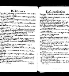 Bibliotheca doctoris Gabrielis Sora... - - : incipiens a cognominibus auctorum frequ&macr;eter citari solitis, interdum &agrave; nominibus quandoq &agrave; fedibus materiarum, ordine alphabetico congesta... martij 1618(1618) document 543380