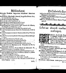 Bibliotheca doctoris Gabrielis Sora... - - : incipiens a cognominibus auctorum frequ¯eter citari solitis, interdum à nominibus quandoq à fedibus materiarum, ordine alphabetico congesta... martij 1618(1618) document 543386