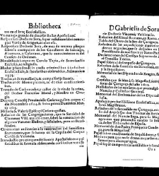 Bibliotheca doctoris Gabrielis Sora... - - : incipiens a cognominibus auctorum frequ¯eter citari solitis, interdum à nominibus quandoq à fedibus materiarum, ordine alphabetico congesta... martij 1618(1618) document 543398