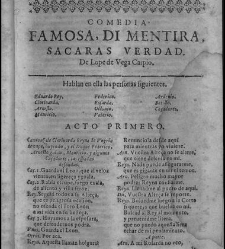 Parte veinte y dos de las comedias del Fénix de España… y las mejores que hasta ahora han salido… Zaragoza, P. Verges-J. Ginobart, 1630(1630) document 551315