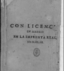 Enc. piel gofrada con hierros dorados -- Falto de port. (sustitu&iacute;da por contrahecha) y prelim. Parte II (1652)(1652) document 557815