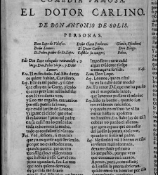 Comedias de Don Antonio de Solis, Madrid, Melchor Álvarez/Justo Antonio de Logroño, 1681(1681) document 576868