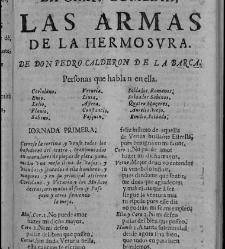 Enc. pasta -- La primera comedia, excepto las h. 11 a 14, es de otra composici&oacute;n tipogr&aacute;fica y, en h. 1 no consta ""Dedicala &agrave; la Hermandad del Glorioso Santo. Represent&ograve;la Escamilla a&ntilde;o de 1678"" Parte XLVI (1679)(1679) document 584159