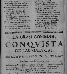 Enc. pasta -- La primera comedia, excepto las h. 11 a 14, es de otra composición tipográfica y, en h. 1 no consta ""Dedicala à la Hermandad del Glorioso Santo. Representòla Escamilla año de 1678"" Parte XLVI (1679)(1679) document 584340