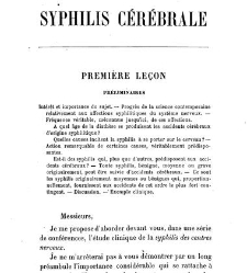 La syphilis du cerveau : leçons cliniques(1879) document 139746