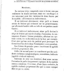La syphilis du cerveau : le&ccedil;ons cliniques(1879) document 139763