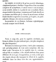 La syphilis du cerveau : le&ccedil;ons cliniques(1879) document 139832