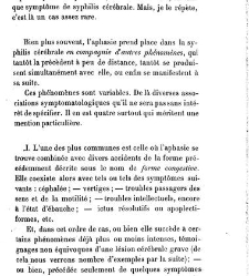La syphilis du cerveau : le&ccedil;ons cliniques(1879) document 139988