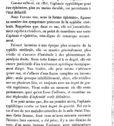 La syphilis du cerveau : le&ccedil;ons cliniques(1879) document 140008