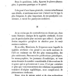 La syphilis du cerveau : leçons cliniques(1879) document 140113