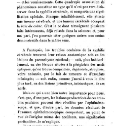 La syphilis du cerveau : le&ccedil;ons cliniques(1879) document 140137