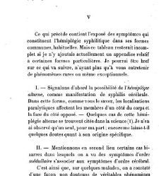 La syphilis du cerveau : le&ccedil;ons cliniques(1879) document 140201