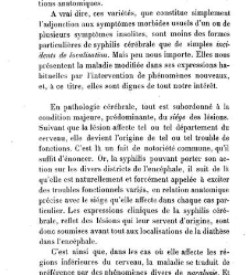 La syphilis du cerveau : le&ccedil;ons cliniques(1879) document 140231
