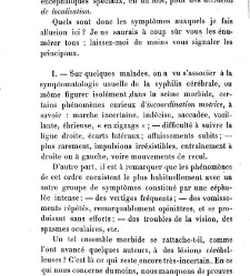 La syphilis du cerveau : le&ccedil;ons cliniques(1879) document 140233