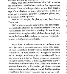 La syphilis du cerveau : le&ccedil;ons cliniques(1879) document 140297