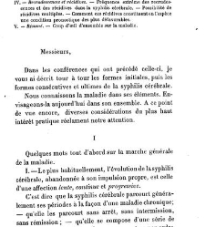 La syphilis du cerveau : le&ccedil;ons cliniques(1879) document 140302