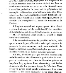 La syphilis du cerveau : le&ccedil;ons cliniques(1879) document 140327