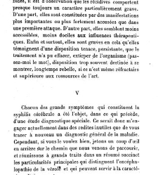 La syphilis du cerveau : le&ccedil;ons cliniques(1879) document 140336