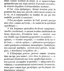 La syphilis du cerveau : le&ccedil;ons cliniques(1879) document 140338