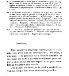 La syphilis du cerveau : le&ccedil;ons cliniques(1879) document 140342