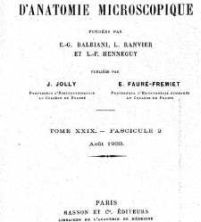 Archives d'anatomie microscopique et de morphologie exp&eacute;rimentale(1933.04) document 143598
