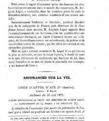 Journal des assurances terrestres, maritimes... Législation, doctrine, jurisprudence(1872) document 180624