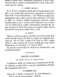 Journal des assurances terrestres, maritimes... Législation, doctrine, jurisprudence(1872) document 180720