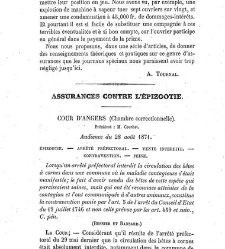 Journal des assurances terrestres, maritimes... Législation, doctrine, jurisprudence(1872) document 180801