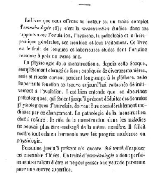Trait&eacute; de la menstruation, ses rapports avec l'ovulation, la f&eacute;condation, l'hygi&egrave;ne de la pubert&eacute; et de l'&acirc;ge critique... par(1868) document 186041