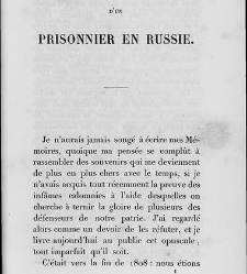 Mémoires d'un prisonnier en Russie, par M. Pagan,... - Pagan, Thoran (Commandant) -  1843(1843) document 408931