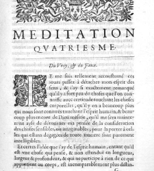 Les M&eacute;ditations m&eacute;taphysiques de Ren&eacute; Descartes touchant la premi&egrave;re philosophie. 2e &eacute;dition reve&uuml;e et corrig&eacute;e par le traducteur (Charles d'Albert, duc de Luynes) et augment&eacute;e de la version d'une lettre de M. Des Cartes au R. P. Dinet...(1661) document 452906