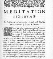 Les M&eacute;ditations m&eacute;taphysiques de Ren&eacute; Descartes touchant la premi&egrave;re philosophie. 2e &eacute;dition reve&uuml;e et corrig&eacute;e par le traducteur (Charles d'Albert, duc de Luynes) et augment&eacute;e de la version d'une lettre de M. Des Cartes au R. P. Dinet...(1661) document 452930