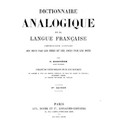 Dictionnaire analogique de la langue fran&ccedil;aise document 88161