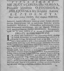 Nowe Ateny, albo Akademia wszelkiey scyencyi pełna, na r&oacute;żne tytuły iak na classes podzielona, mądrym dla memoryału, idiotom dla nauki, politykom dla praktyki, melancholikom dla rozrywki erygowana ... . Część 3 albo Supplement.(1746) document 435289