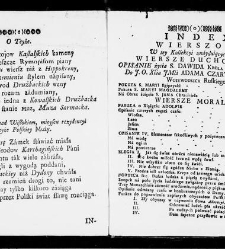 Zbiór rytmów duchownych Panegirycznych Moralnych i Swiatowych [...] Elżbiety z Kowalskich Druzbackiey [...] Zebrany y do druku podany przez J. Z. R. K. O. W. etc. [Załuskiego Józefa Andrzeja](1752) document 437430