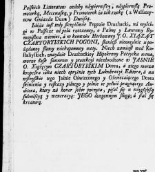 Zbi&oacute;r rytm&oacute;w duchownych Panegirycznych Moralnych i Swiatowych [...] Elżbiety z Kowalskich Druzbackiey [...] Zebrany y do druku podany przez J. Z. R. K. O. W. etc. [Załuskiego J&oacute;zefa Andrzeja](1752) document 487344