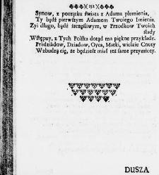 Zbi&oacute;r rytm&oacute;w duchownych Panegirycznych Moralnych i Swiatowych [...] Elżbiety z Kowalskich Druzbackiey [...] Zebrany y do druku podany przez J. Z. R. K. O. W. etc. [Załuskiego J&oacute;zefa Andrzeja](1752) document 487498